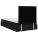 Pat ottoman cu saltea cu headboard Negru 120 x 200 cm Țesătură - WALTI WALTI