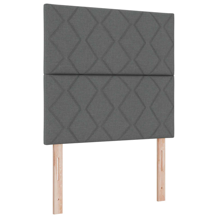 Pat ottoman cu saltea Gri închis 80 x 200 cm Țesătură WALTI