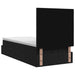 Pat ottoman cu saltea cu headboard Negru 90 x 190 cm Țesătură - WALTI WALTI