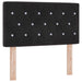 Pat ottoman cu saltea cu headboard Negru 80 x 200 cm Catifea - WALTI WALTI