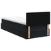 Pat ottoman cu saltea cu headboard Negru 80 x 200 cm Catifea - WALTI WALTI