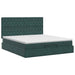 Pat ottoman cu saltea Verde închis 180 x 200 cm Catifea - WALTI WALTI