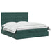 Pat ottoman cu saltea Verde închis 180 x 200 cm Catifea - WALTI WALTI