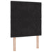 Pat ottoman cu saltea cu headboard Negru 80 x 200 cm Catifea - WALTI WALTI