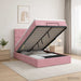 Pat Ottoman cu Saltea și LED Roz 120 x 190 cm Catifea - WALTI WALTI