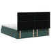 Pat ottoman cu saltea cu headboard 2 buc. Verde închis Catifea - WALTI WALTI