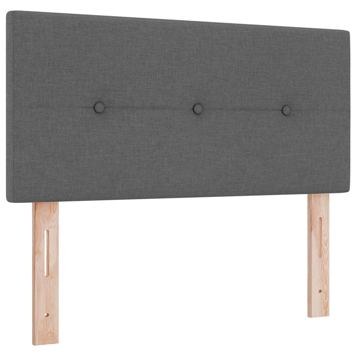 Pat Ottoman cu Saltea și LED Gri închis 120 x 190 cm Țesătură - WALTI WALTI