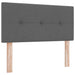 Pat Ottoman cu Saltea și LED Gri închis 120 x 190 cm Țesătură - WALTI WALTI