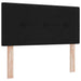 Pat Ottoman cu Saltea și LED Negru 120 x 190 cm Țesătură - WALTI WALTI