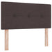 Pat Ottoman cu Saltea și LED Maro închis 120 x 190 cm Țesătură - WALTI WALTI