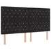 Pat Ottoman cu Saltea și LED Negru 180 x 200 cm Catifea - WALTI WALTI
