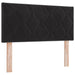 Pat Ottoman cu Saltea și LED Negru 120 x 190 cm Catifea - WALTI WALTI