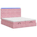 Pat Ottoman cu Saltea și LED Roz 180 x 200 cm Catifea - WALTI WALTI