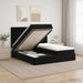 Pat ottoman cu saltea cu headboard 2 buc. Negru Catifea - WALTI WALTI