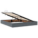 Pat cu storage cu headboard Gri închis 180 x 200 cm Catifea - WALTI WALTI