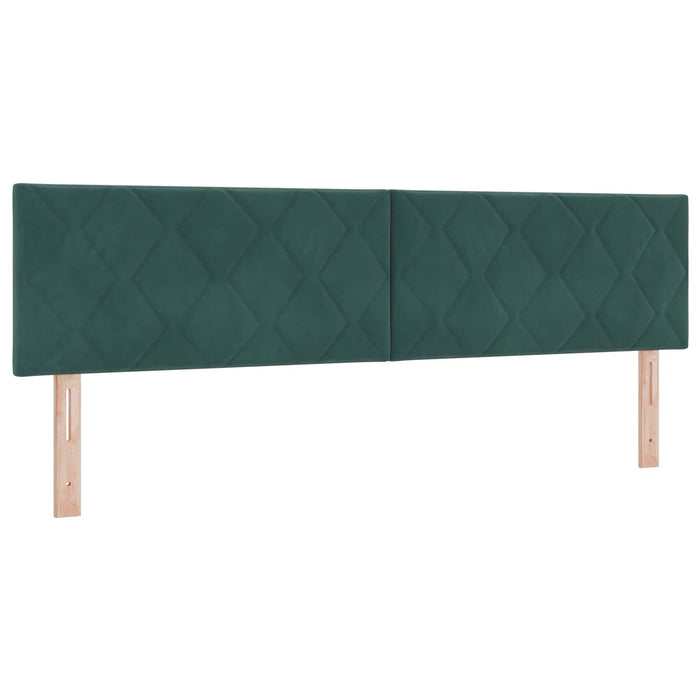 Pat cu storage cu headboard Verde închis 180 x 200 cm Catifea WALTI
