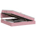 Pat cu storage cu headboard Roz 200 x 200 cm Catifea - WALTI WALTI