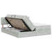 Pat cu storage cu headboard 2 buc. Gri deschis - WALTI WALTI