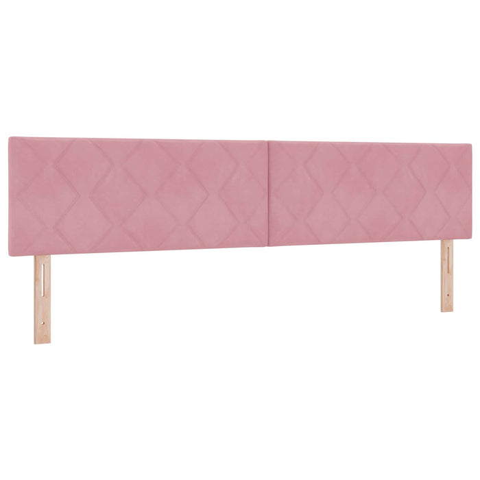 Pat cu storage cu headboard 2 buc. Roz WALTI
