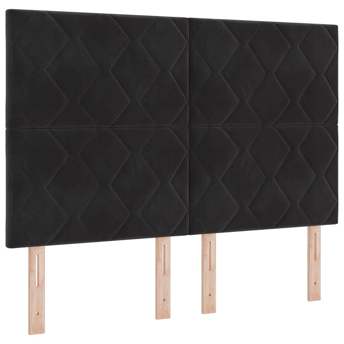Pat cu saltea și spațiu de depozitare Negru 140 x 200 cm WALTI