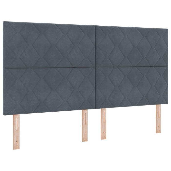 Pat cu saltea și spațiu de depozitare Gri închis 180 x 200 cm - WALTI WALTI