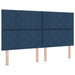 Pat cu storage cu headboard albastru 180 x 200 cm Țesătură - WALTI WALTI