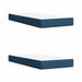 Pat cu storage cu headboard albastru 180 x 200 cm Țesătură - WALTI WALTI