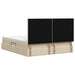 Pat cu storage cu headboard Crem 200 x 200 cm Țesătură - WALTI WALTI
