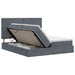 Pat cu storage cu headboard Gri închis 200 x 200 cm Catifea - WALTI WALTI