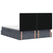 Pat cu storage cu headboard Gri închis 200 x 200 cm Catifea - WALTI WALTI