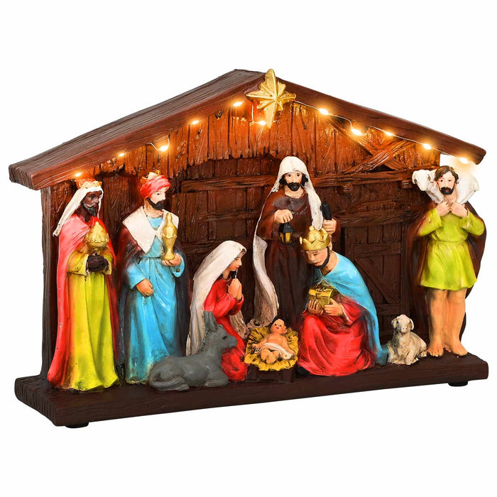 Iesle de Crăciun SALO 31 x 7,5 x 21,5 cm Rășină Multicolour WALTI