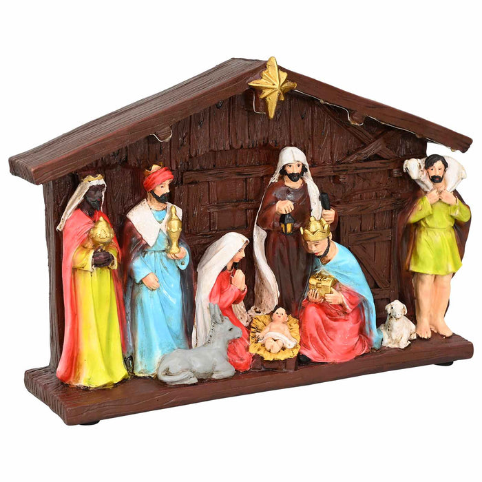 Iesle de Crăciun SALO 31 x 7,5 x 21,5 cm Rășină Multicolour WALTI