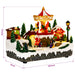 Scenă de orășel de Crăciun cu carusel SALO 25,5 x 16 x 21,5 cm - WALTI WALTI