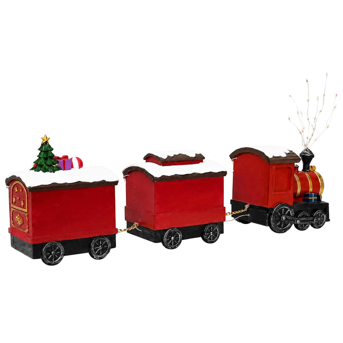 Tren de Crăciun SALO 51 x 9,5 x 24,5 cm Resin Multicolour WALTI