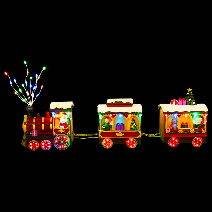 Tren de Crăciun SALO 51 x 9,5 x 24,5 cm Resin Multicolour WALTI