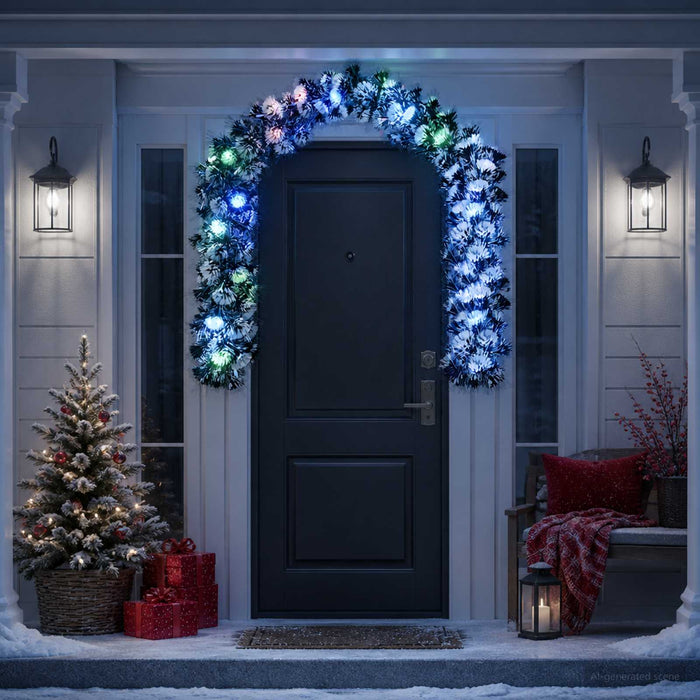 Ghirlandă de Crăciun 200 cm 16 LED-uri Multicolor PET WALTI