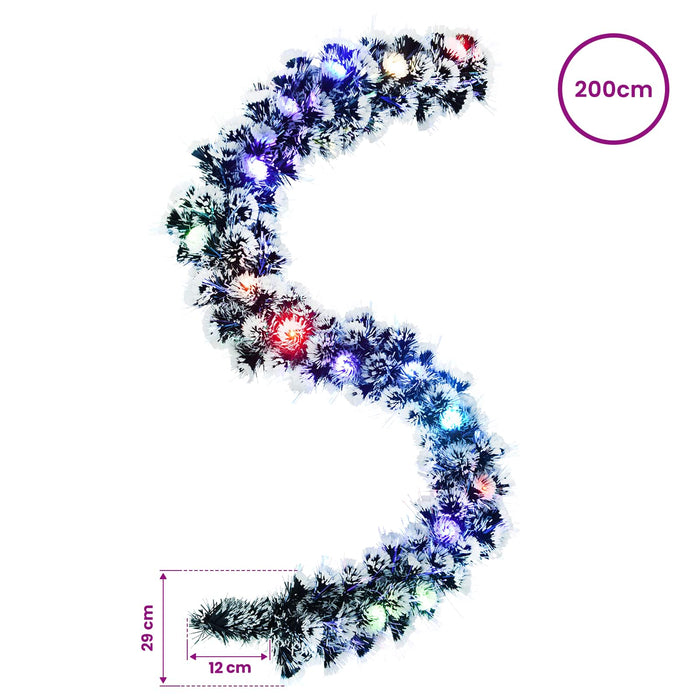 Ghirlandă de Crăciun 200 cm 16 LED-uri Multicolor PET WALTI