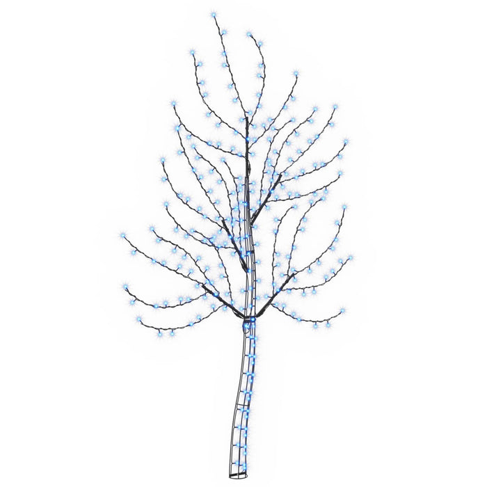 Brad de Crăciun de perete cu LED 150 cm 140 LED-uri Albastru WALTI