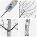 Brad de Crăciun de perete cu LED 180 cm 200 LED-uri Multicolor - WALTI WALTI