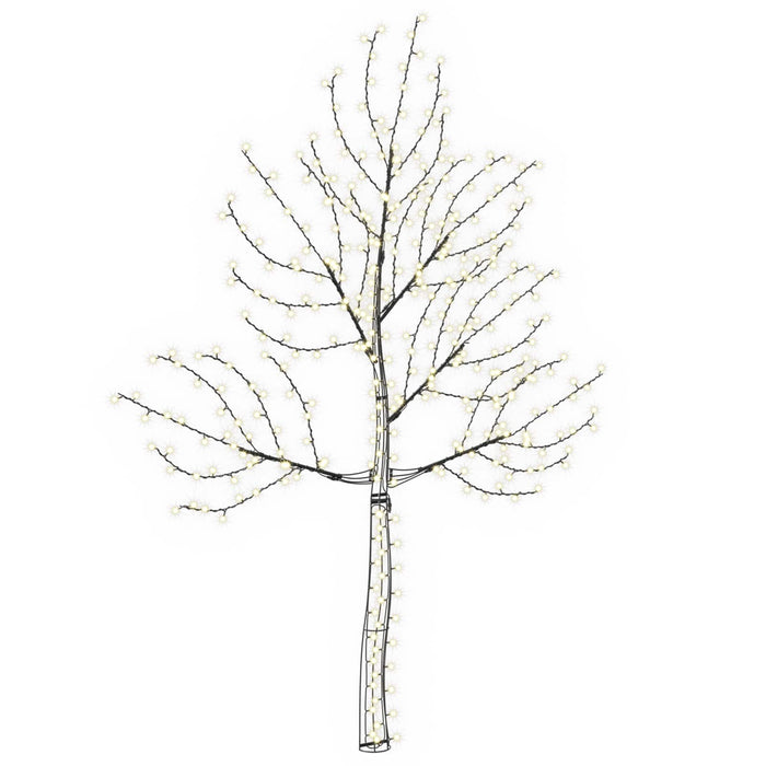 Brad de Crăciun de perete cu LED 210 cm 312 LED-uri Alb cald - WALTI WALTI