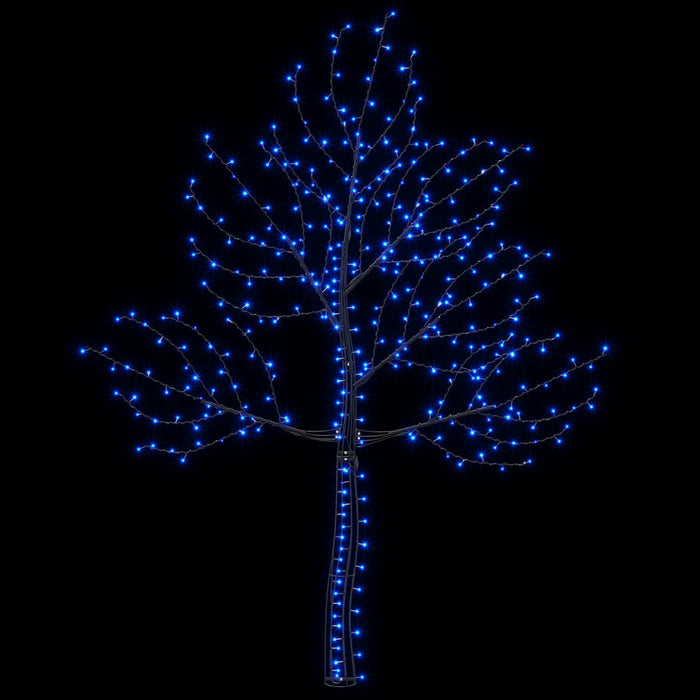 Brad de Crăciun de perete cu LED 210 cm 312 LED-uri Albastru - WALTI WALTI