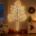 Brad de Crăciun de perete cu LED 210 cm 312 LED-uri Multicolor - WALTI WALTI