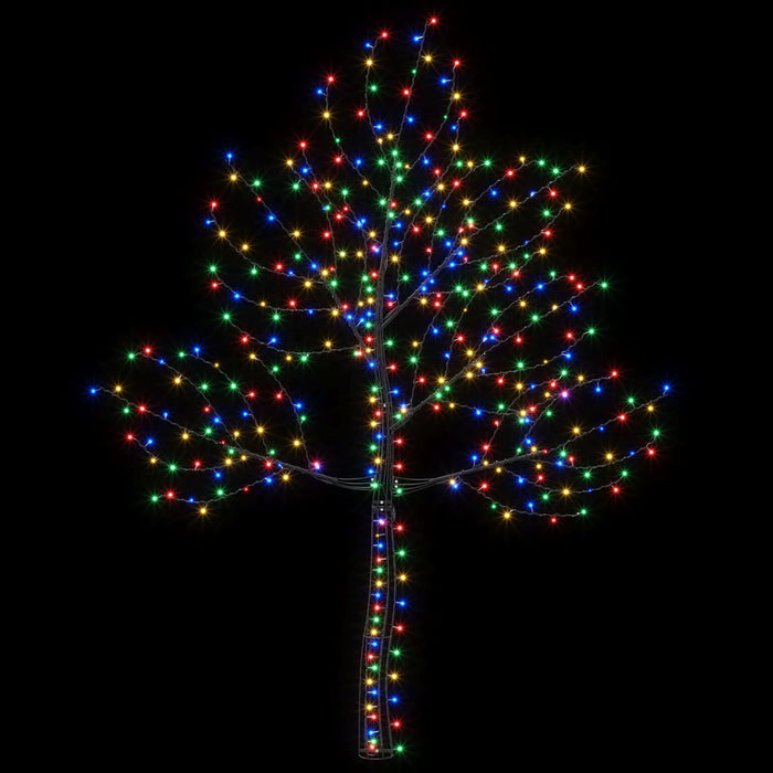 Brad de Crăciun de perete cu LED 210 cm 312 LED-uri Multicolor - WALTI WALTI