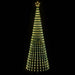 Brad de Crăciun LED 300 cm 668 LED-uri Alb cald Oțel Negru - WALTI WALTI