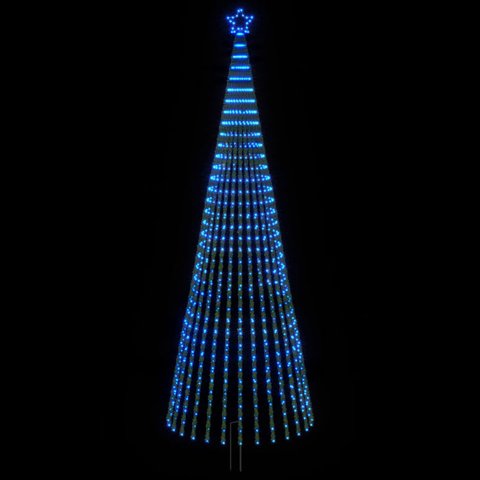 Brad de Crăciun LED 400 cm 1028 LED-uri Albastru Oțel Negru - WALTI WALTI