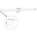 Bară de susținere paravan duș 70-120 cm pentru sticlă de 6/8 mm - WALTI WALTI