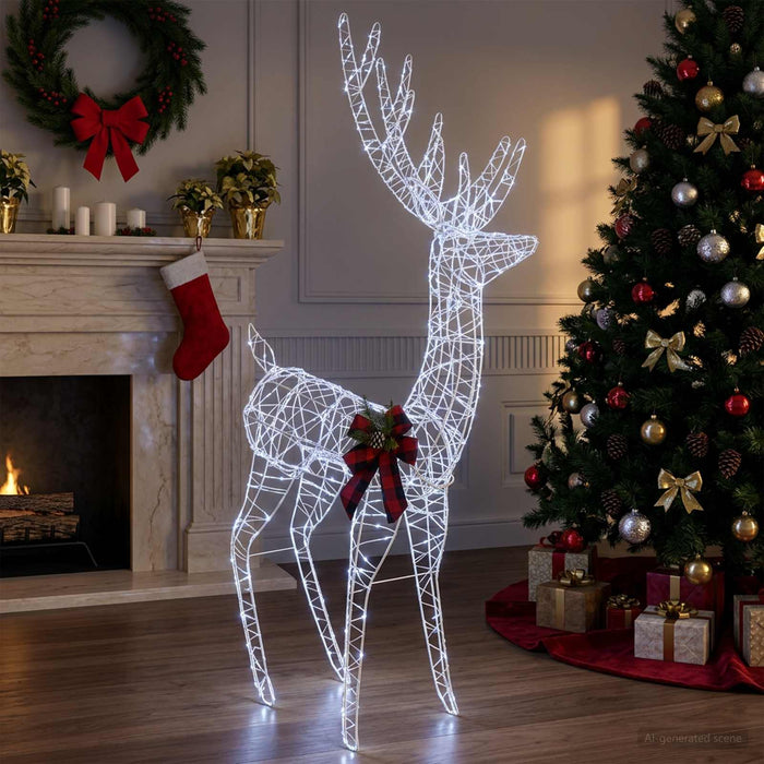 Cerb de Crăciun 3D LOVIISA 560 LED-uri Alb rece WALTI