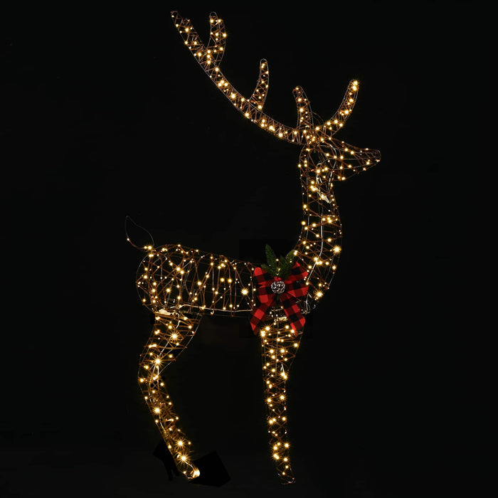 Cerb de Crăciun 3D LOVIISA 560 LED-uri Alb cald WALTI