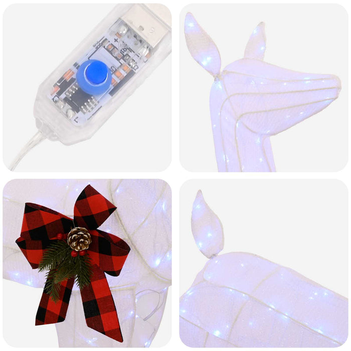 Cerb de Crăciun 3D LOVIISA 200 LED-uri Alb rece - WALTI WALTI