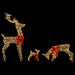 Decorațiune de Crăciun familie de reni 3 buc. 200 LED-uri - WALTI WALTI